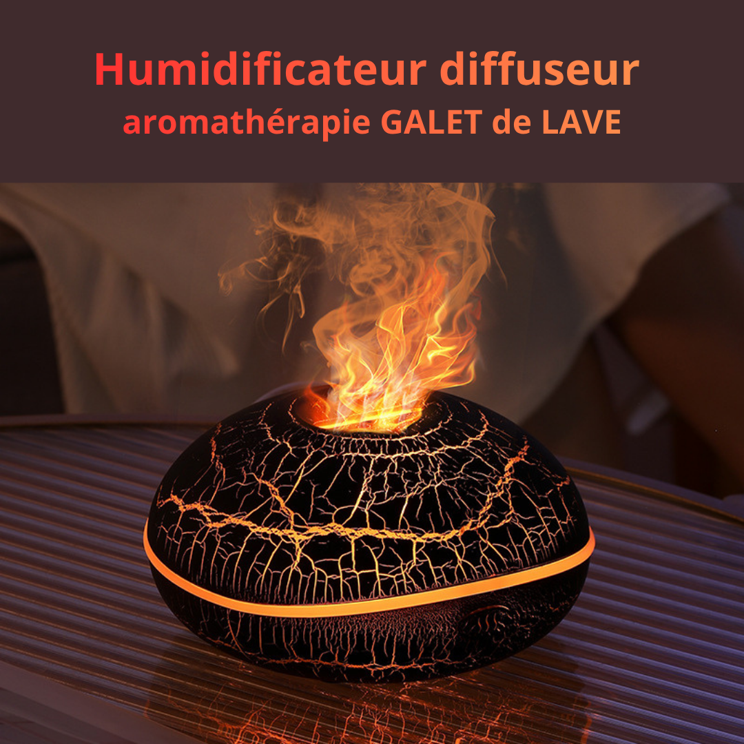 Diffuseur aromathérapie forme de galet volanique