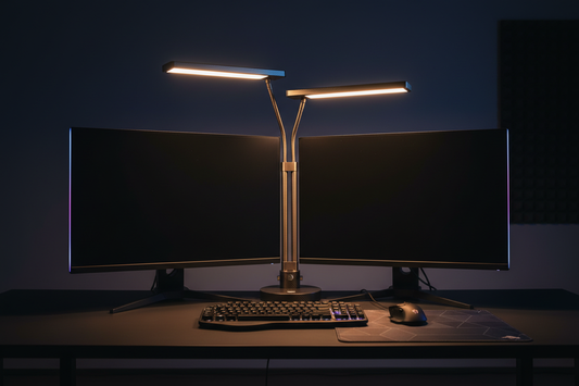 Lampe led pour double écran de bureau