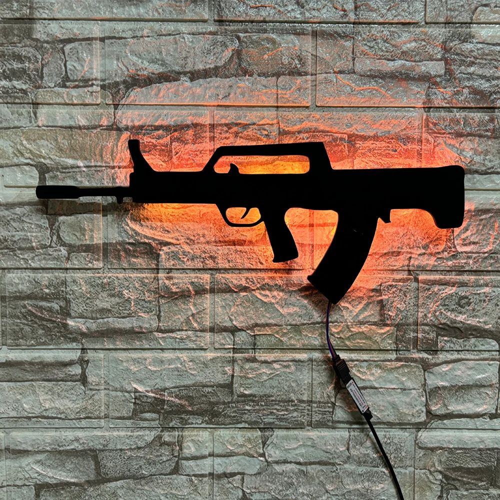 Applique murale lampe LED RGB réplique armes jeux vidéo télécommande K