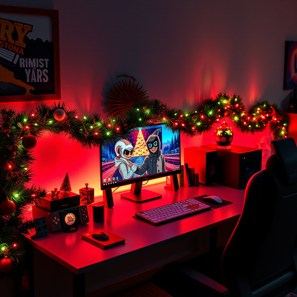 Bannière bureau accueil de noël