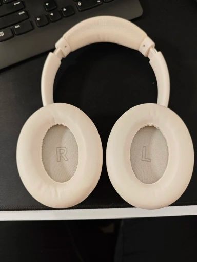 Casque audio Bluetooth réduction de bruit pro Baseus beige écouteurs client