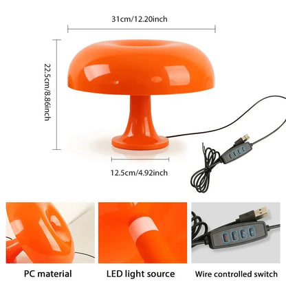 Lampe de bureau led champignon dimensions