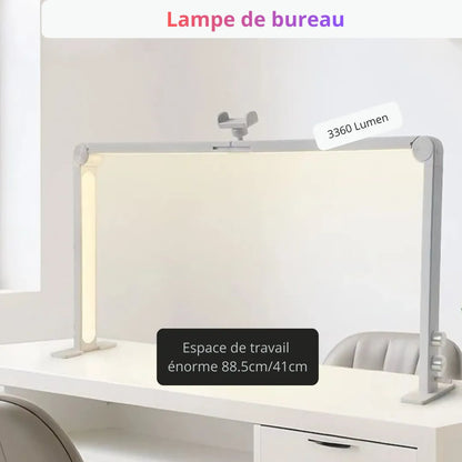 Lampe led Arche 3 bandes support téléphone blanche