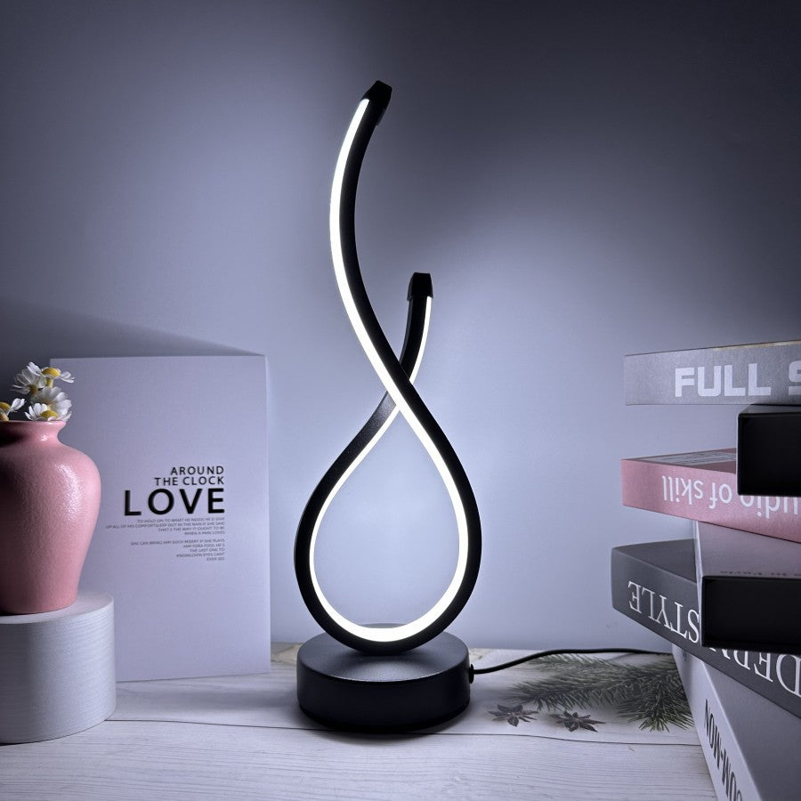 Lampe led flamme usb blanche