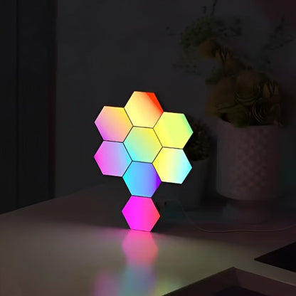 applique murale hexagonale rgb table