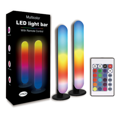 carton duo lampes led rgb telecommande