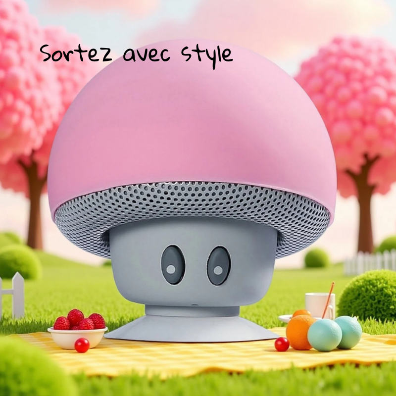 enceinte champignon téléphone micro tactile extérieur
