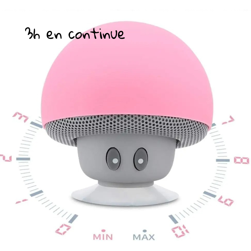 enceinte telephone micro tactile champignon duree 3h