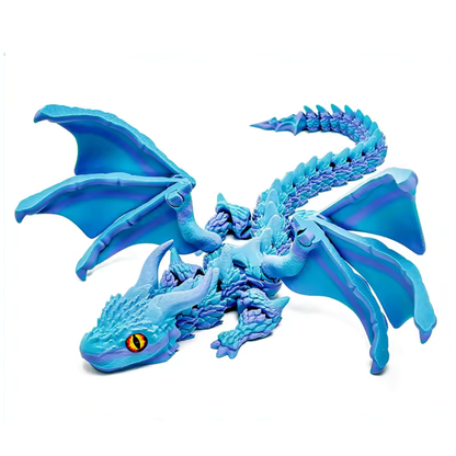 fidget goodies dragon articulé ailé bleu