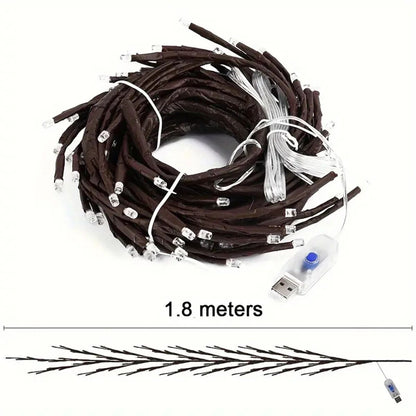 Guirlande LED murale fleurie RGB branche de 1.80m