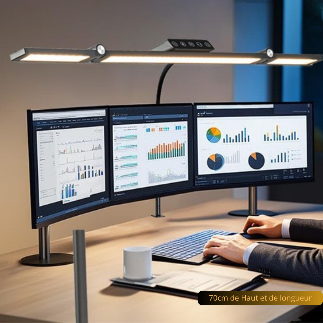 lampe 3 bandes led grande taille 70cm