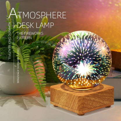 Lampe led Socle boule de noël décor