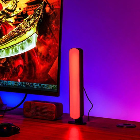 lampe bureau led ajustable rgb rouge ecran