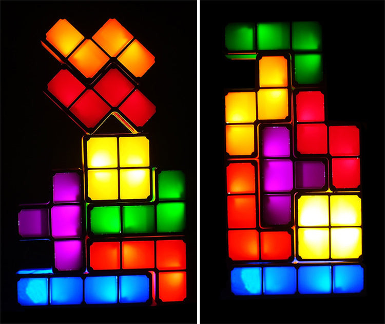 lampe led tétris 7 morceaux