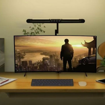 lampe led bureau double ecran 2 bandeaux lumineux repliables