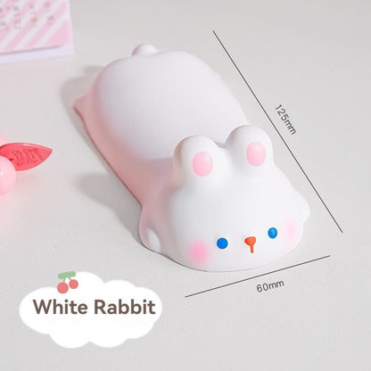 repose poignet ergonomique animal lapin blanc