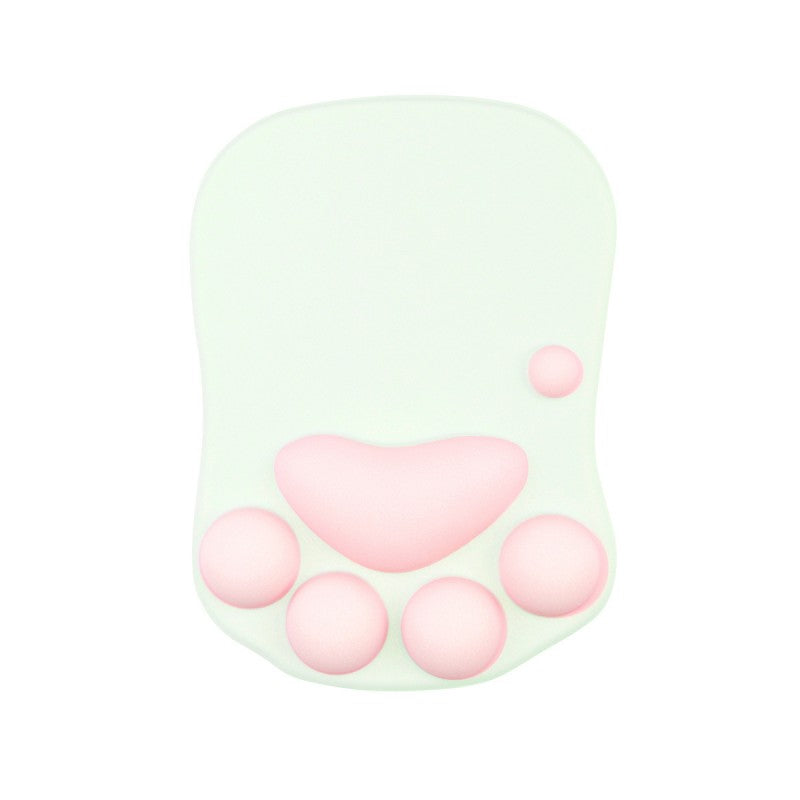 repose poignet silicone patte de chat blanc