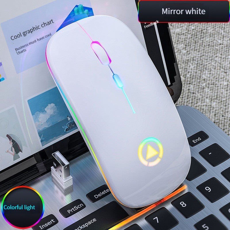 Souris Bluetooth Douce et fine blanche