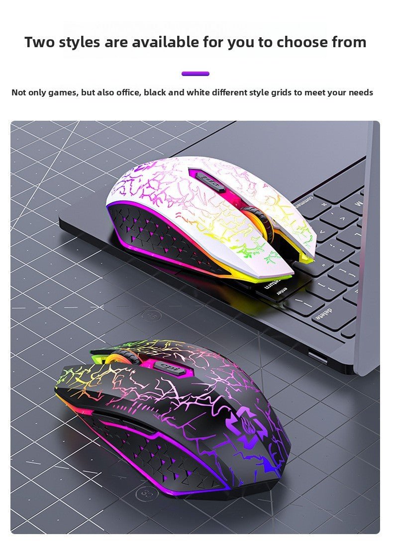 Souris bluetooth éclairs rgb duo