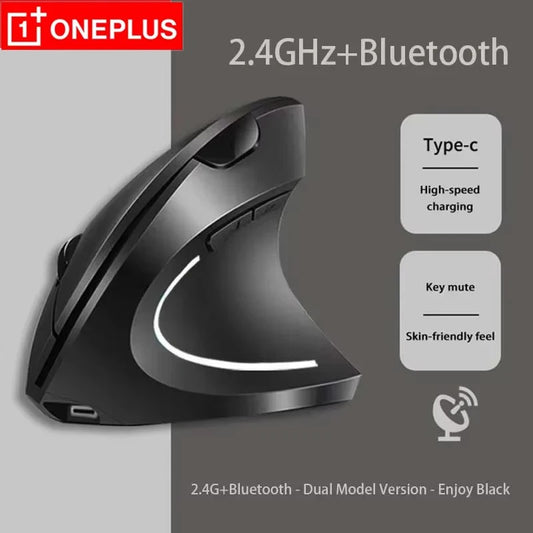 Souris bluetooth ergonomique rgb verticale 2.4ghz