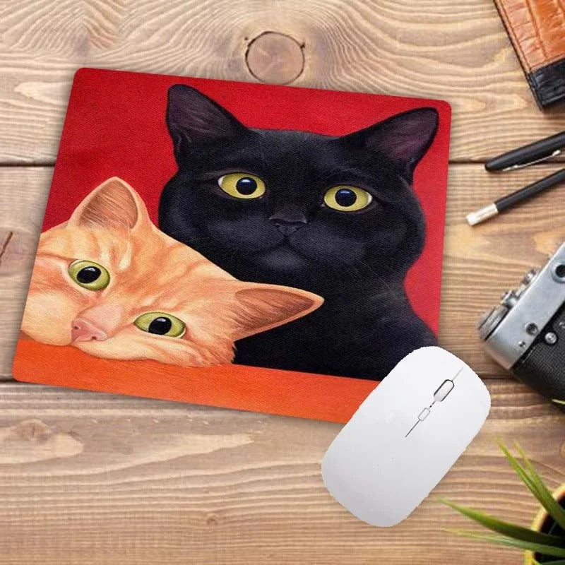 tapis de souris chat duo