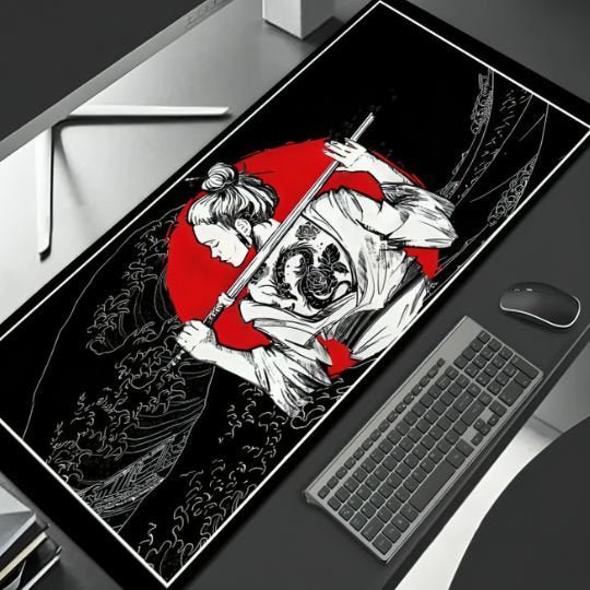tapis de souris gamer gaicha katana